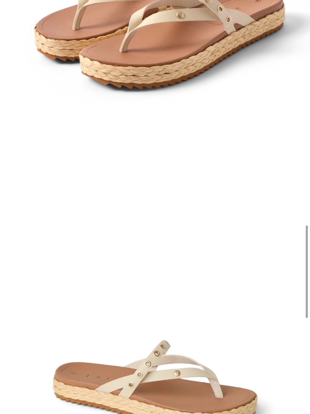 Reef Vista Carmen Studded Espadrille  Flip Flops - Women sz 8 never worn - Picture 4 of 12